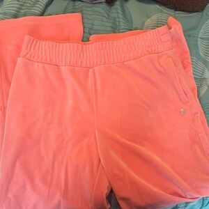 Juicy Couture Pink Velour Track Pants